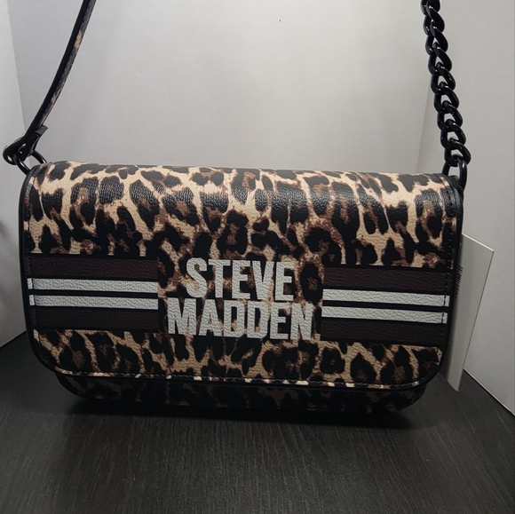 Steve Madden Women's Leopard Print Crossbody Bag - Picture 2 of 8
